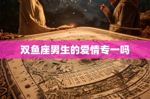双鱼座男生的爱情专一吗