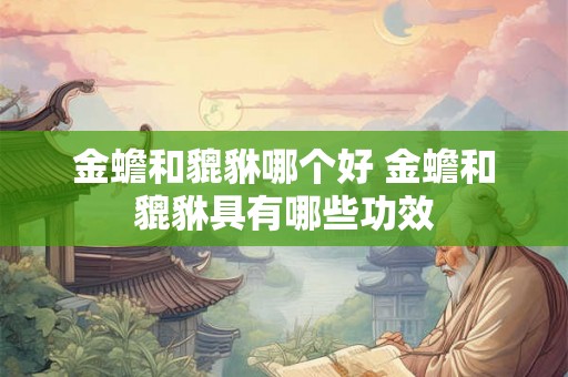 金蟾和貔貅哪个好 金蟾和貔貅具有哪些功效