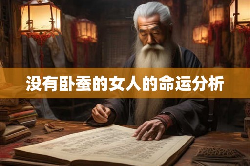 没有卧蚕的女人的命运分析 没有卧蚕的女人的命运分析