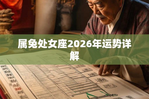 属兔处女座2026年运势详解