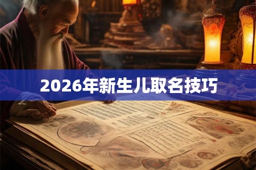 2026年新生儿取名技巧