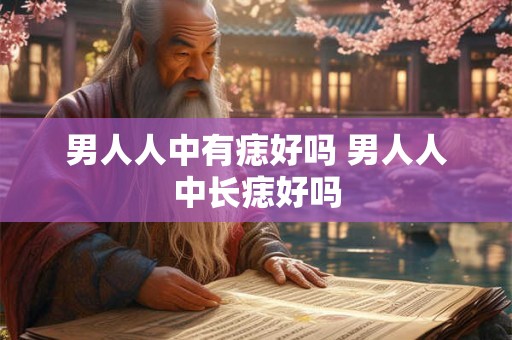 男人人中有痣好吗 男人人中长痣好吗