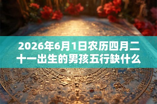 2026年6月1日农历四月二十一出生的男孩五行缺什么
