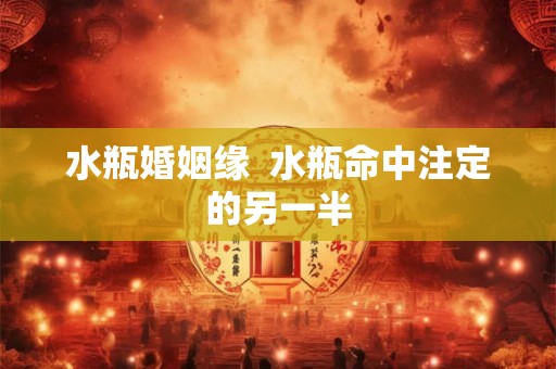 水瓶婚姻缘  水瓶命中注定的另一半