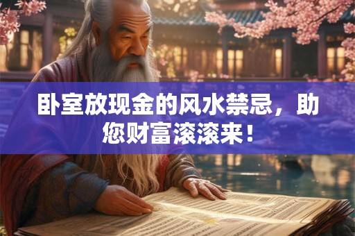 卧室放现金的风水禁忌，助您财富滚滚来！