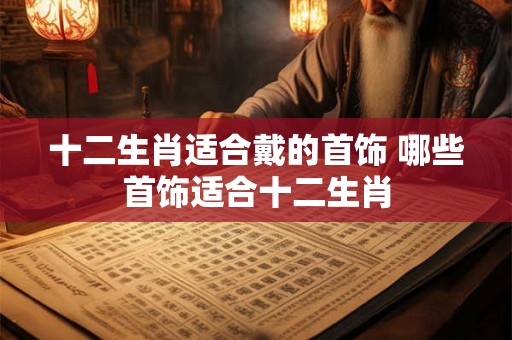十二生肖适合戴的首饰 哪些首饰适合十二生肖 十二生肖适合戴的首饰 哪些首饰适合十二生肖