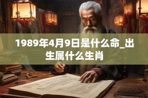 1989年4月9日是什么命_出生属什么生肖