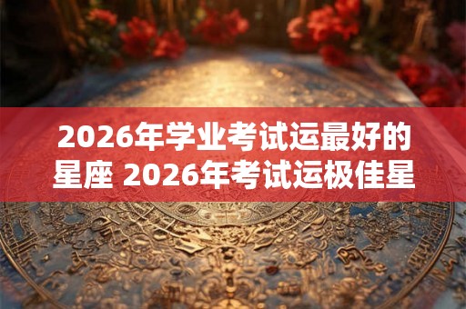 2026年学业考试运最好的星座 2026年考试运极佳星座