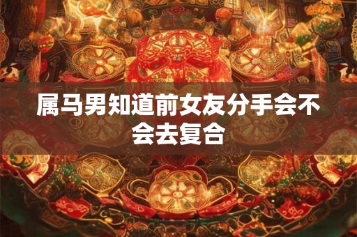 属马男知道前女友分手会不会去复合