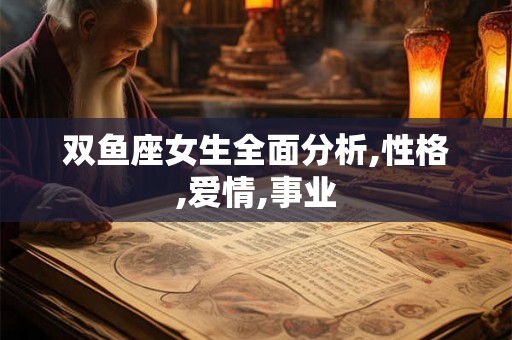 双鱼座女生全面分析,性格,爱情,事业