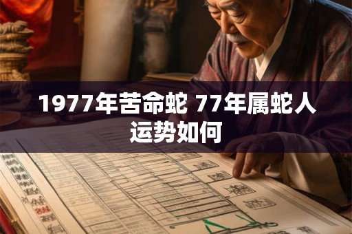 1977年苦命蛇 77年属蛇人运势如何 1977年苦命蛇 77年属蛇人运势如何