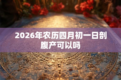 2026年农历四月初一日剖腹产可以吗 2026年农历四月初一日剖腹产可以吗