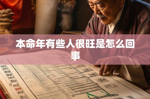 本命年有些人很旺是怎么回事