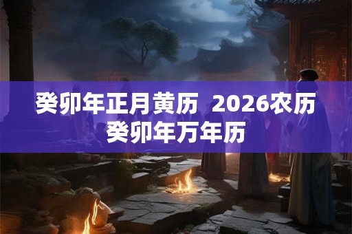 癸卯年正月黄历  2026农历癸卯年万年历
