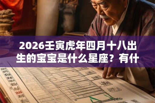2026壬寅虎年四月十八出生的宝宝是什么星座？有什么性格特点？