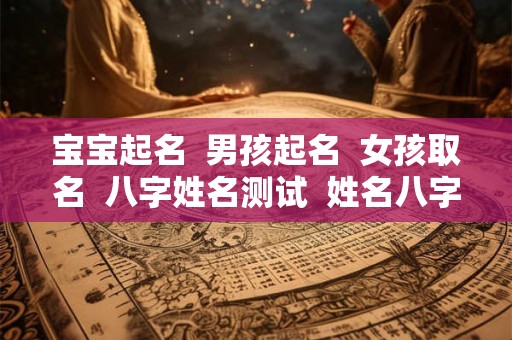 宝宝起名  男孩起名  女孩取名  八字姓名测试  姓名八字知识大全
