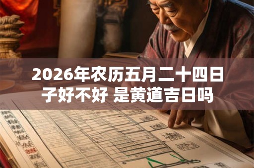 2026年农历五月二十四日子好不好 是黄道吉日吗 2026年农历五月二十四日子好不好 是黄道吉日吗