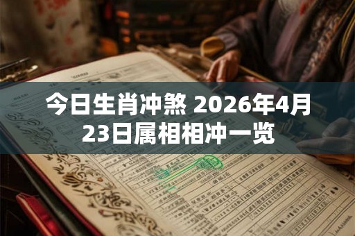 今日生肖冲煞 2026年4月23日属相相冲一览 今日生肖冲煞 2026年4月23日属相相冲一览