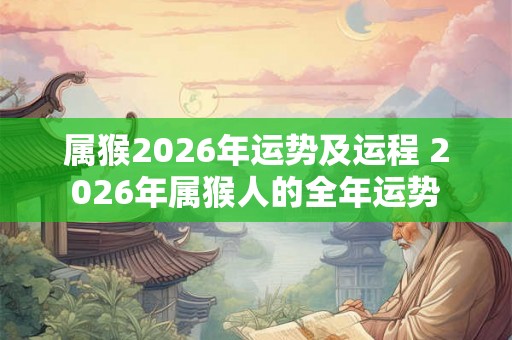 属猴2026年运势及运程 2026年属猴人的全年运势