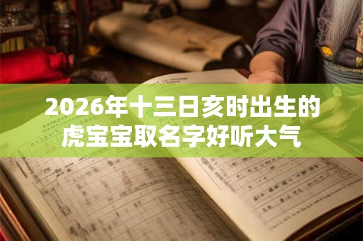 2026年十三日亥时出生的虎宝宝取名字好听大气