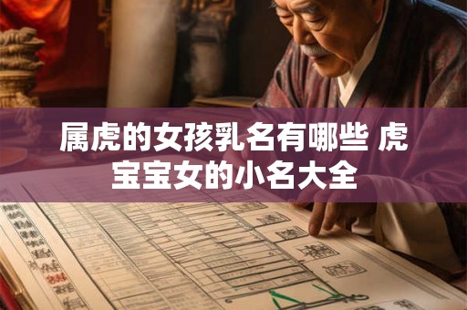 属虎的女孩乳名有哪些 虎宝宝女的小名大全 属虎的女孩乳名有哪些 虎宝宝女的小名大全