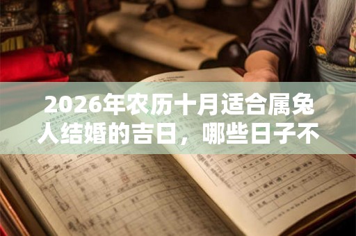 2026年农历十月适合属兔人结婚的吉日,哪些日子不宜结婚? 2026年农历十月适合属兔人结婚的吉日,哪些日子不宜结婚?