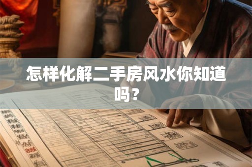 怎样化解二手房风水你知道吗？