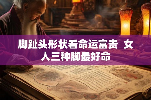 脚趾头形状看命运富贵  女人三种脚最好命