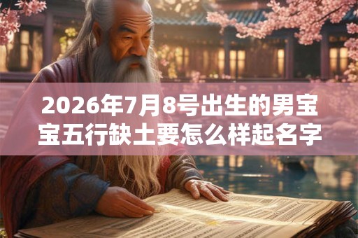 2026年7月8号出生的男宝宝五行缺土要怎么样起名字 2026年7月8号出生的男宝宝五行缺土要怎么样起名字