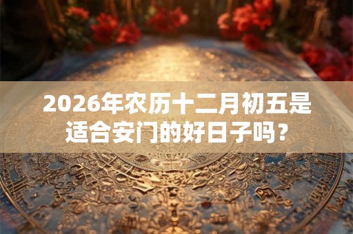 2026年农历十二月初五是适合安门的好日子吗？