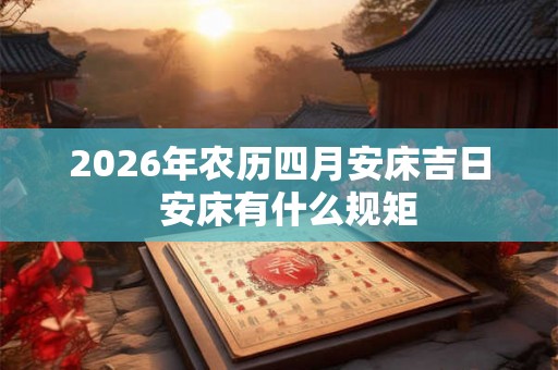 2026年农历四月安床吉日 安床有什么规矩 2026年农历四月安床吉日 安床有什么规矩