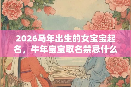 2026马年出生的女宝宝起名，牛年宝宝取名禁忌什么？