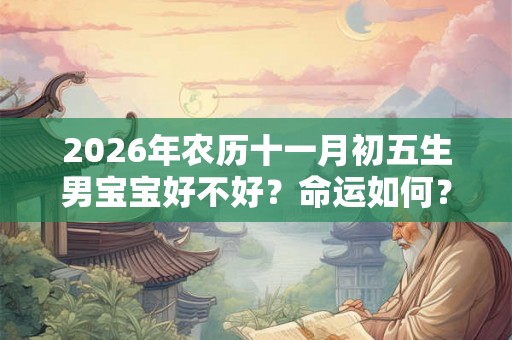 2026年农历十一月初五生男宝宝好不好？命运如何？