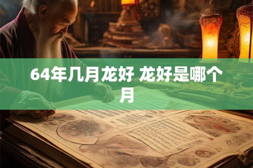 64年几月龙好 龙好是哪个月