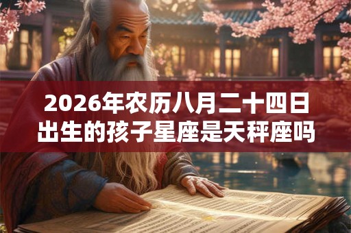 2026年农历八月二十四日出生的孩子星座是天秤座吗？