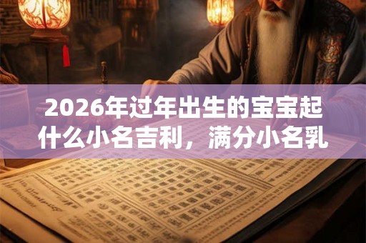 2026年过年出生的宝宝起什么小名吉利，满分小名乳名推荐