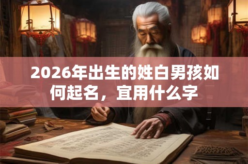 2026年出生的姓白男孩如何起名，宜用什么字