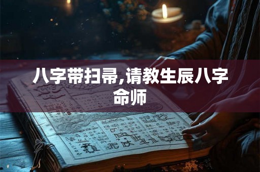 八字带扫帚,请教生辰八字命师