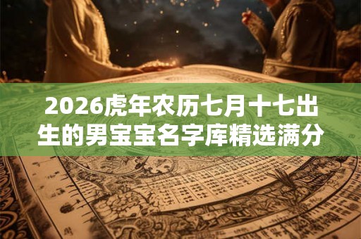 2026虎年农历七月十七出生的男宝宝名字库精选满分 2026虎年农历七月十七出生的男宝宝名字库精选满分