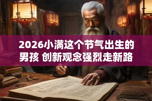 2026小满这个节气出生的男孩 创新观念强烈走新路