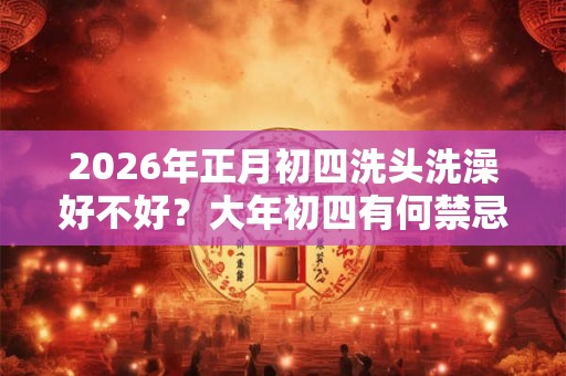 2026年正月初四洗头洗澡好不好？大年初四有何禁忌？