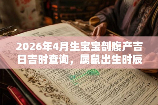 2026年4月生宝宝剖腹产吉日吉时查询，属鼠出生时辰命运解析