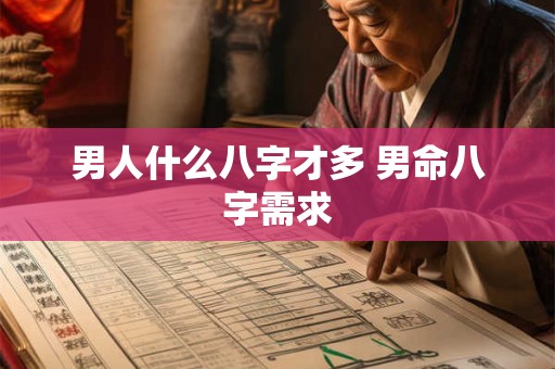 男人什么八字才多 男命八字需求