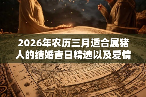 2026年农历三月适合属猪人的结婚吉日精选以及爱情运势解析
