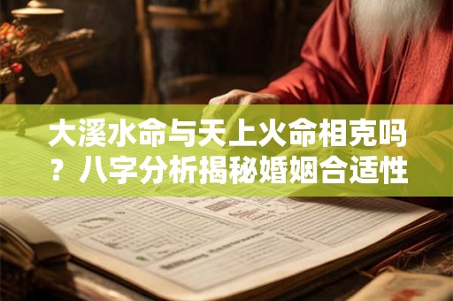 大溪水命与天上火命相克吗？八字分析揭秘婚姻合适性