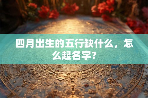 四月出生的五行缺什么,怎么起名字? 四月出生的五行缺什么,怎么起名字?