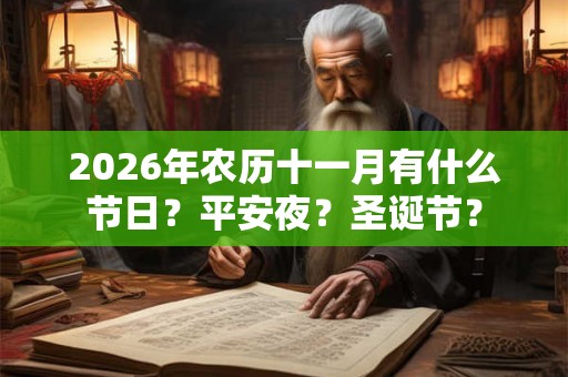 2026年农历十一月有什么节日？平安夜？圣诞节？