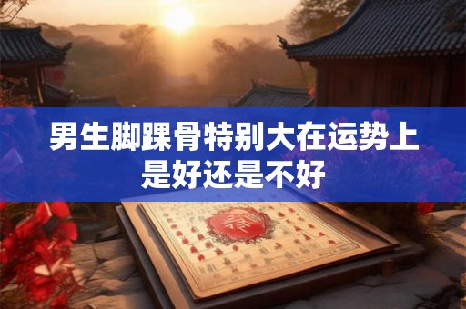 男生脚踝骨特别大在运势上是好还是不好 男生脚踝骨特别大在运势上是好还是不好