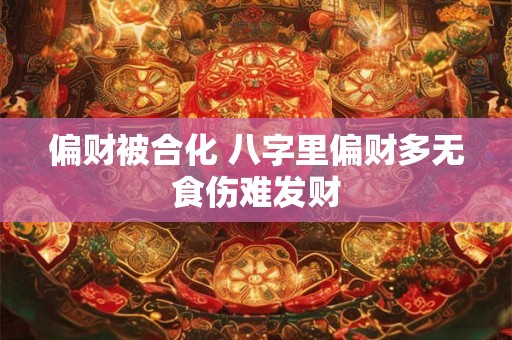 偏财被合化 八字里偏财多无食伤难发财