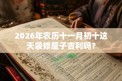 2026年农历十一月初十这天装修屋子吉利吗？